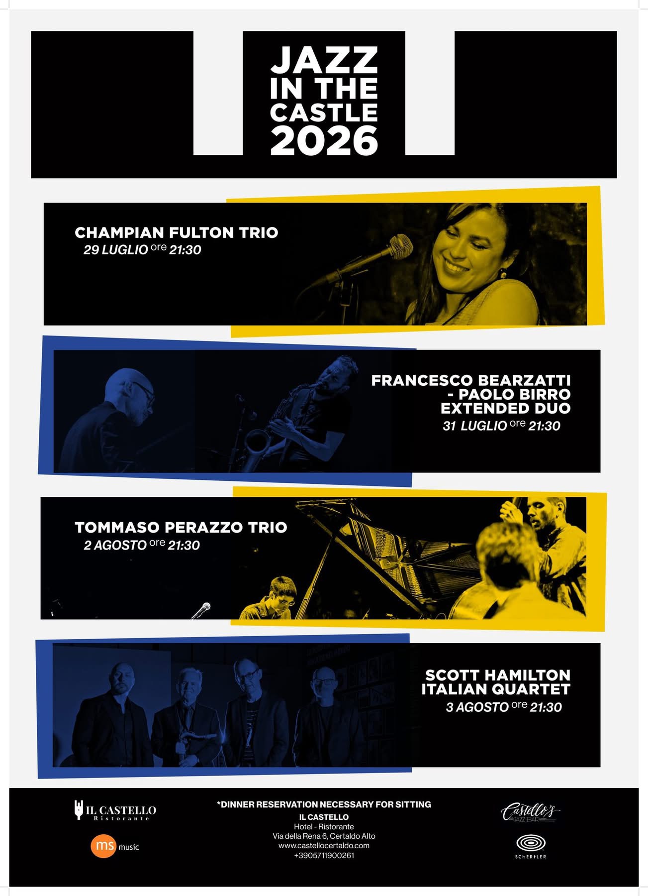 Magische Nächte in der Toskana: Die 11. Edition von „Jazz In The Castle“ lädt nach Certaldo ein